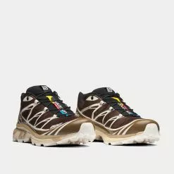Salomon XT-6 Recut Wren / Kangaroo / Vanilla Ice Low Top Sneakers -Salomon Shop salomon xt 6 recut Wren Kangaroo VanillaIce low top sneakers 3