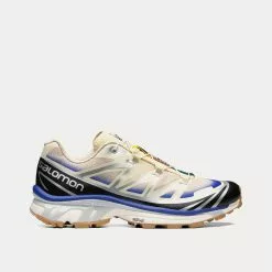 Salomon XT-6 Skyline Bleached Sand / Dazzling Blue / Black Low Top Sneakers