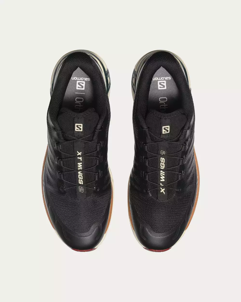 Salomon XT-Wings 2 Black / Bleached Sand / Ponderosa Pine Low Top Sneakers 4 Salomon XT-Wings 2 Black / Bleached Sand / Ponderosa Pine Low Top Sneakers - Image 2