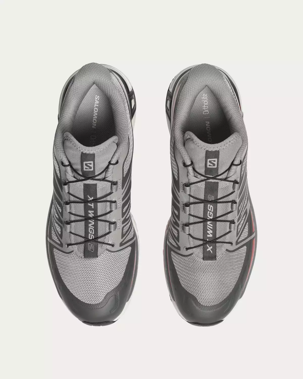 Salomon XT-Wings 2 Gull / Magnet / Cherry Tomato Low Top Sneakers 4 Salomon XT-Wings 2 Gull / Magnet / Cherry Tomato Low Top Sneakers - Image 2