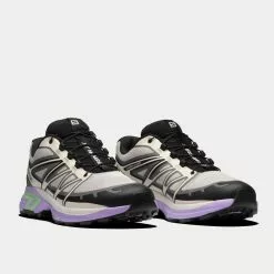 Salomon XT-Wings 2 Nimbus Cloud / Black / Patina Green Low Top Sneakers -Salomon Shop salomon xt wings 2 NimbusCloud Black PatinaGreen low top sneakers 3