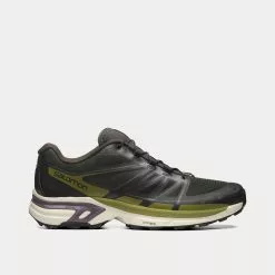 Salomon XT-Wings 2 Peat / Rainy Day / Green Moss Low Top Sneakers