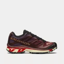Salomon XT-4 Bitter Chocolate / Mocha Mousse / Fiery Red Low Top Sneakers