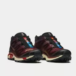 Salomon XT-4 Bitter Chocolate / Mocha Mousse / Fiery Red Low Top Sneakers -Salomon Shop salomon xt4 BitterChocolate MochaMousse FieryRed low top sneakers 3