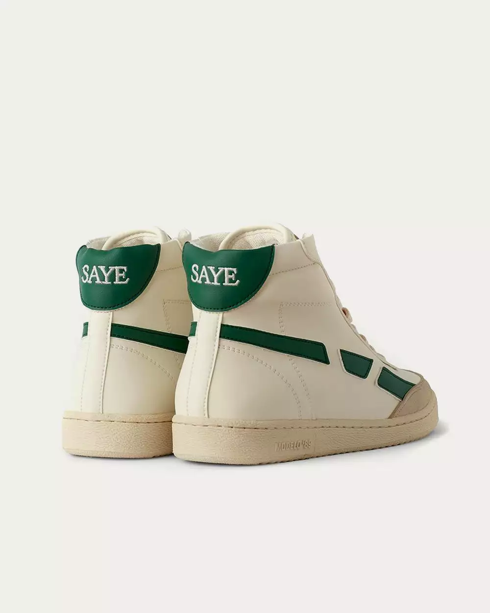 Saye Mondelo '89 Vegan Hi Green High Top Sneakers 5 Saye Mondelo '89 Vegan Hi Green High Top Sneakers - Image 3